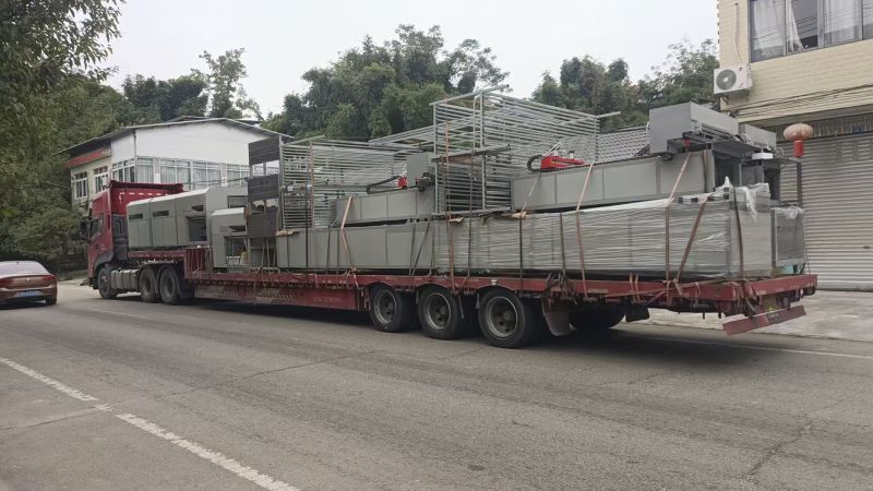河南金偉自動化設(shè)備有限公司玻璃鋼拉擠設(shè)備發(fā)貨